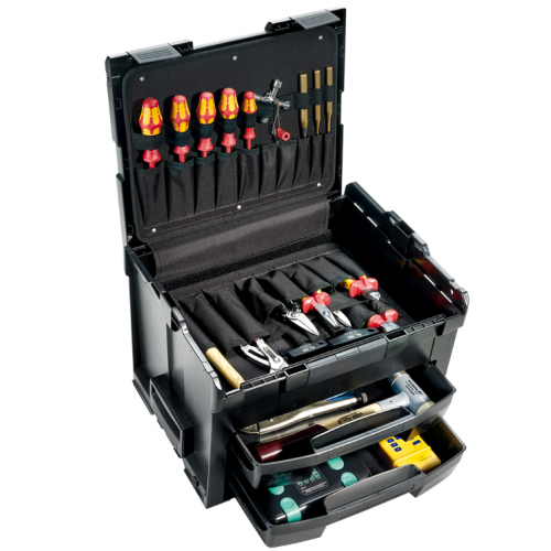 Bosch L-BOXX 306 Professional Tool Case - Blue, Medium Size, Stackable With 2 I-BOXX Inserts